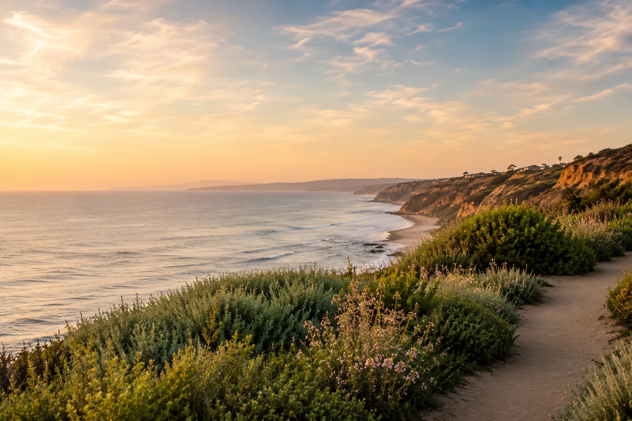 The Southern California coast at golden hour — Fiduciary Continuum Management Services serves clients throughout California.